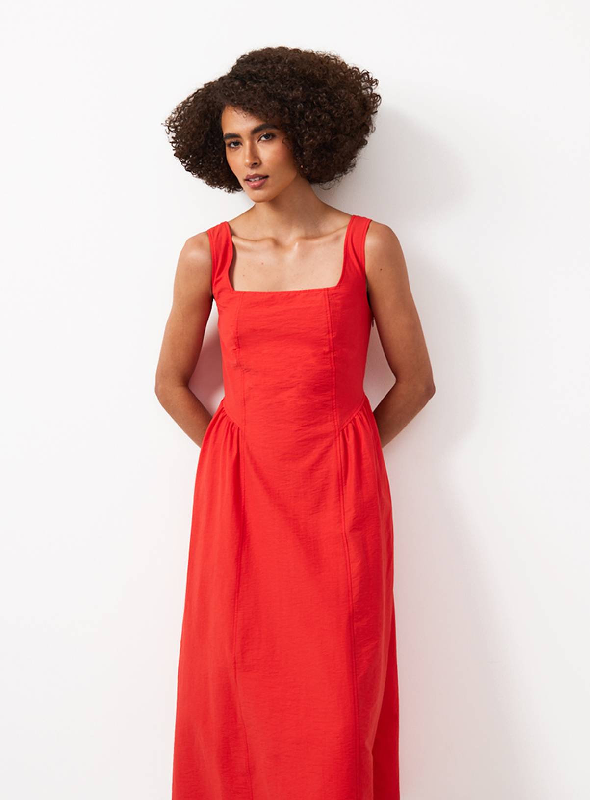 Red Midi Tennis Dress 16 - Image 2